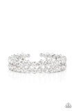 Megawatt Majesty - Paparazzi White bracelet