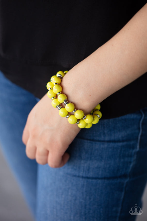 Bubble Blast Off Yellow Bracelet