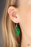 Bahama Drama - Green Wooden Necklace Paparazzi Accessories