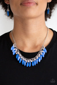 Bead Binge - Blue Necklace Paparazzi Accessories