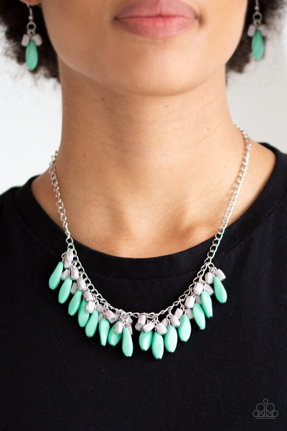 Bead Binge - Green Necklace Paparazzi Accessories