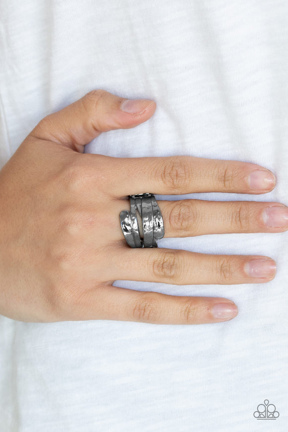 Behind The SHEEN - Black Ring Paparazzi Accessories