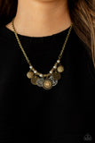 To Coin A Phrase - Brass Necklace Paparazzi Accessories