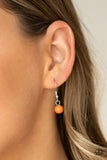 Stone Prairies - Orange Necklace Paparazzi Acessories