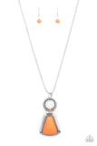 Stone Prairies - Orange Necklace Paparazzi Acessories
