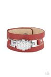 Ultra Urban - Red Bracelet  Paparazzi Accessories