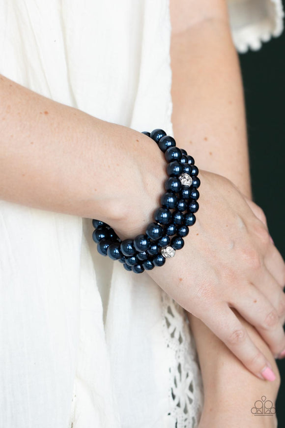 Here Comes The Heiress - Blue Bracelet Paparazzi Accessories