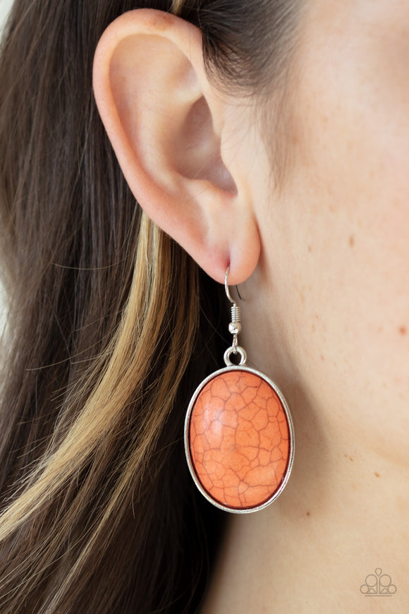 Serenely Sediment orange Earrings