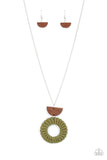Homespun Stylist - Green Necklace Paparazzi Accessories