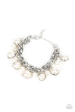 Orbiting Opulence - White  Bracelet Paparazzi Accessories
