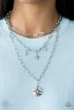 Under the Northern Lights - White Paparazzi Necklaces