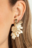 Farmstead Meadow - Gold  Paparazzi Earrings