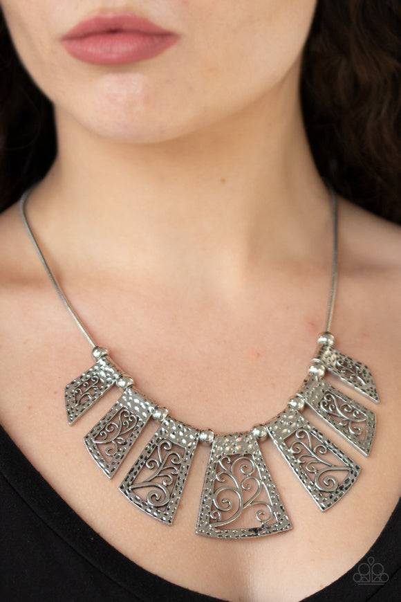 Vintage Vinyard Silver Necklace