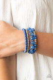 Layered Luster Paparazzi Blue Bracelet