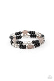 Delightfully Dainty Paparazzi Black Bracelet