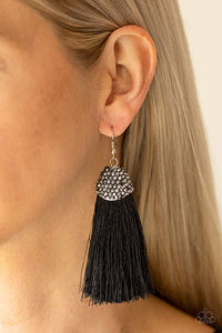 Paparazzi  Razzle Riot~ Black~ Earrings