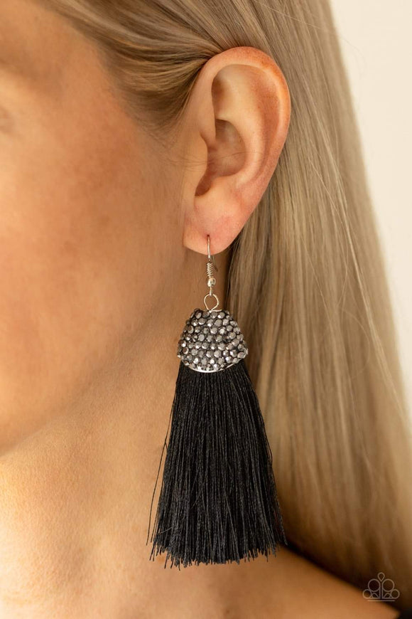 Paparazzi  Razzle Riot~ Black~ Earrings